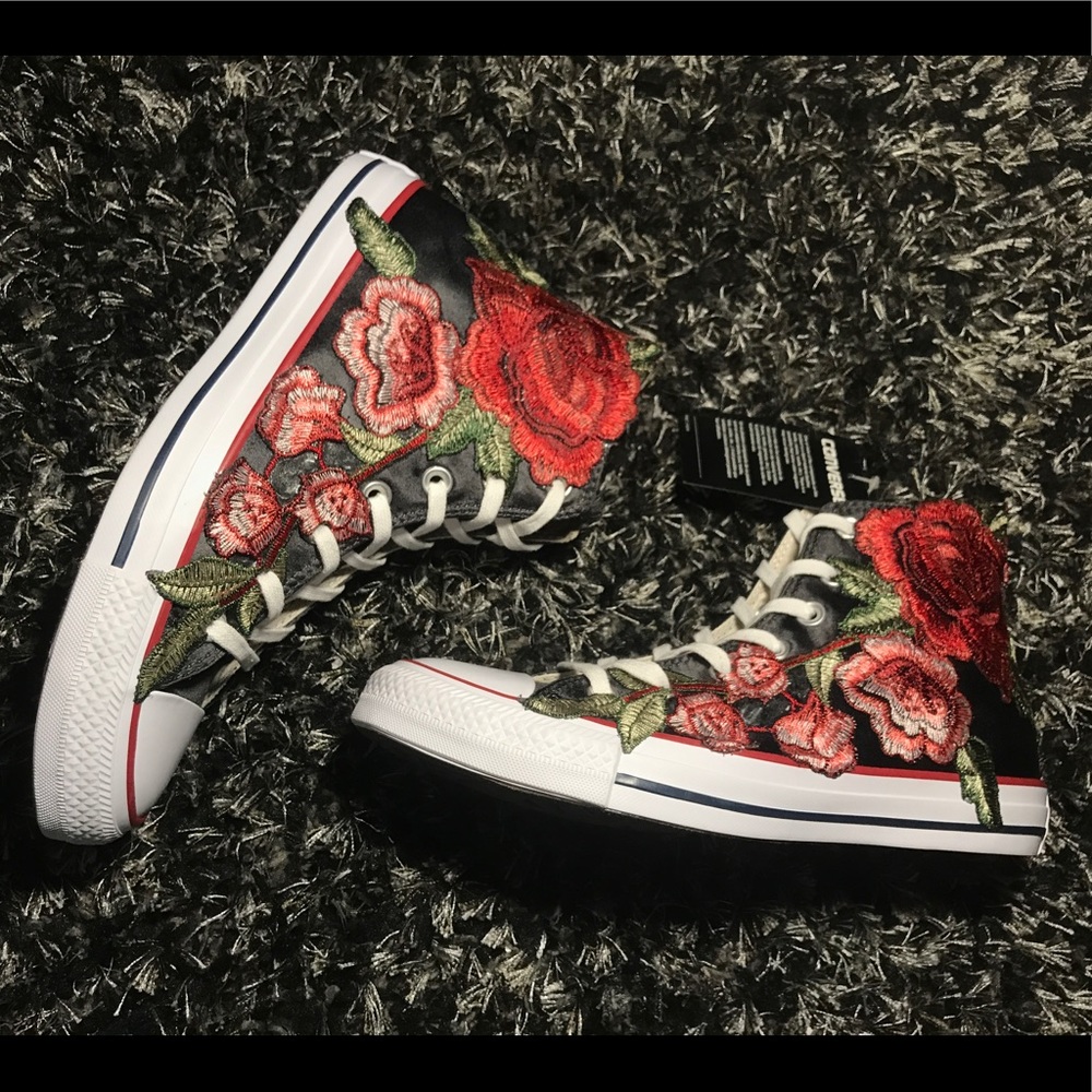 Custom rose converse